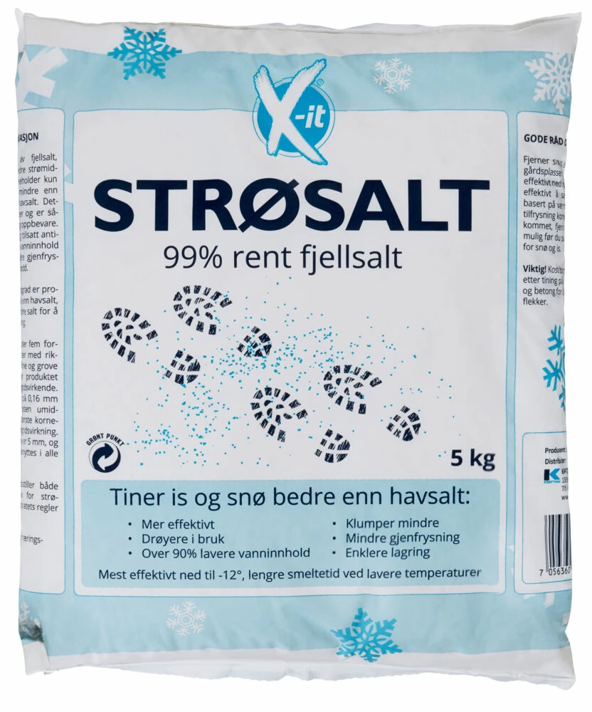 ANDRE MERKEVARER X-it Strøsalt 5 Kg 1 ANDRE MERKEVARER X-it Strøsalt 5 Kg