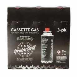 FCC BBQ Grab`N`Grill Gassbokser, 3-pk