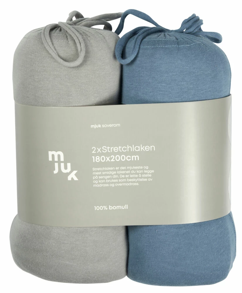 Mjuk Jerseylaken 2 Pk. 2 Mjuk Jerseylaken 2 Pk. - Bilde 2