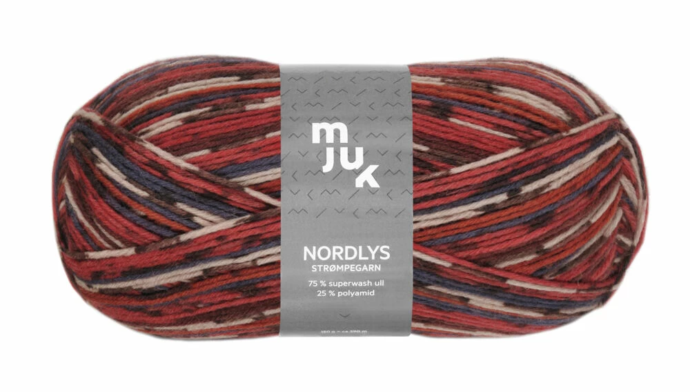 Mjuk Nordlys Strømpegarn 1 Mjuk Nordlys Strømpegarn