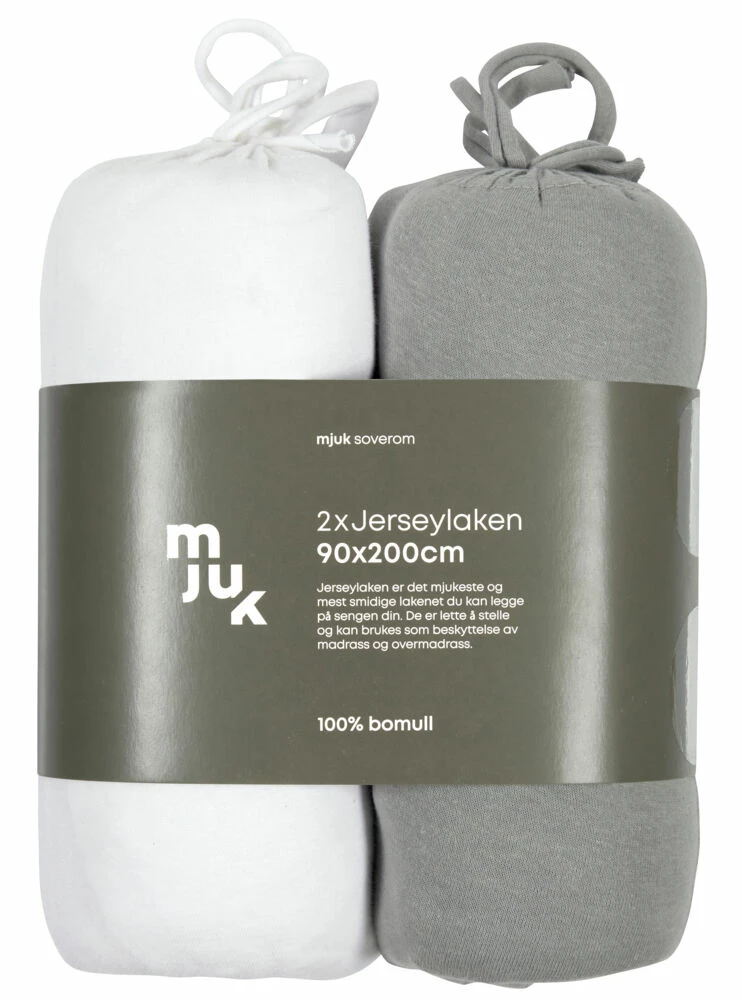 Mjuk Jerseylaken 2 Pk. 4 Mjuk Jerseylaken 2 Pk. - Bilde 4