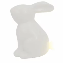 NORD Porselenkanin Stor Med LED-lys I Halen