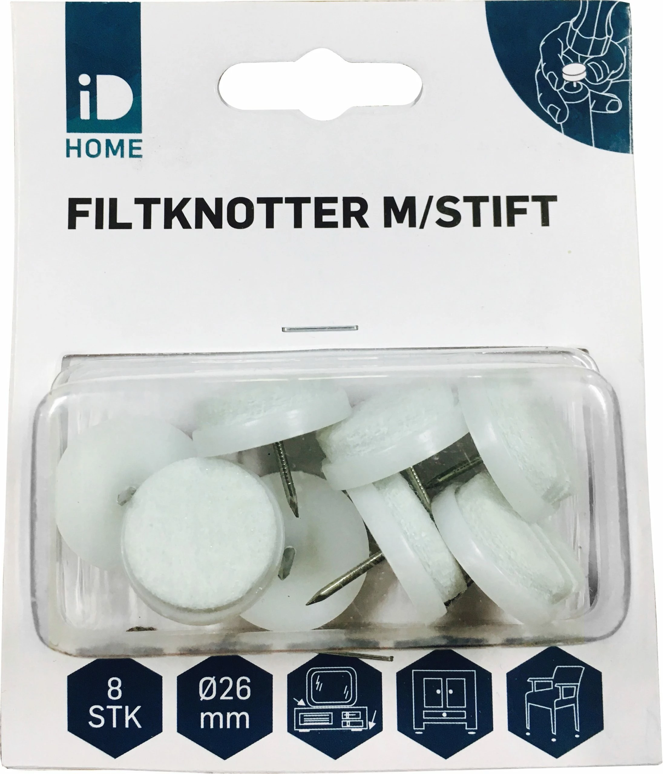 ID Home Filtknott M/stift 22 Mm 1 ID Home Filtknott M/stift 22 Mm