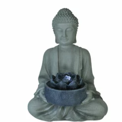 PREMIUM COLLECTION Buddha Fontene Med LEDlys