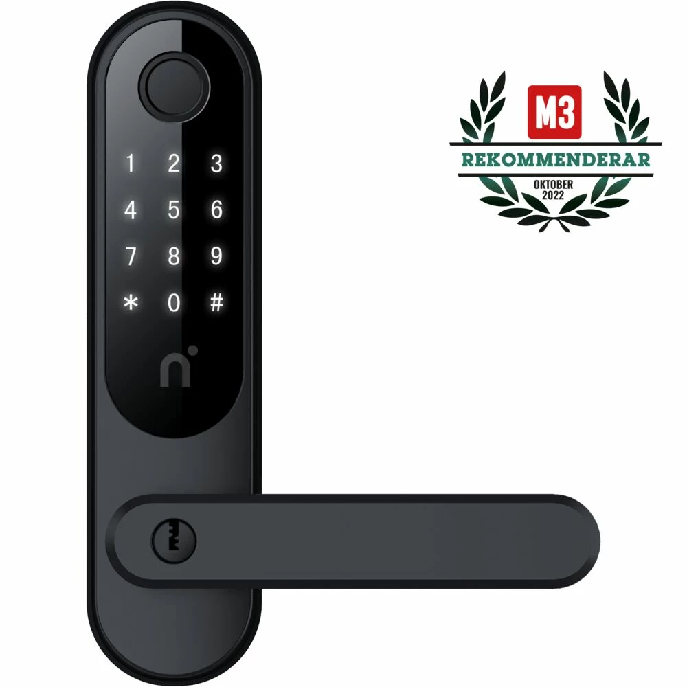EASY ACCESS Nimly Touch Pro Ultimate Black - Kode Og Fingeravtrykkslås 1 EASY ACCESS Nimly Touch Pro Ultimate Black - Kode Og Fingeravtrykkslås