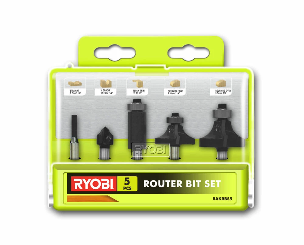Ryobi RAKRBS5 Fresejernssett 1 Ryobi RAKRBS5 Fresejernssett